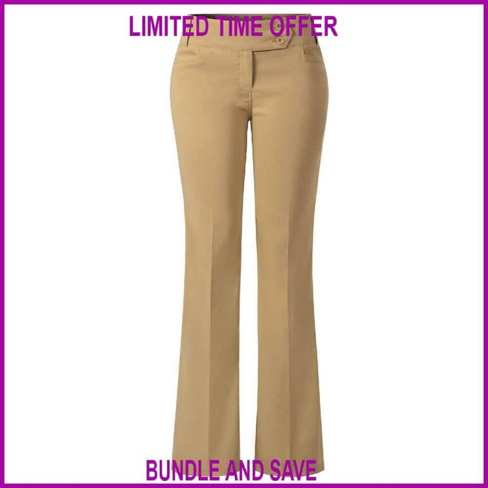 Relaxed Bootcut Office Pants with Stretch, Functional Pockets